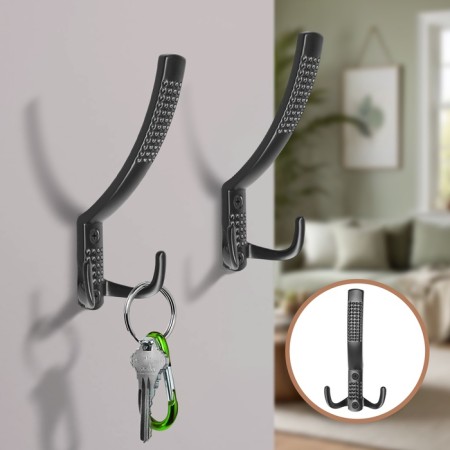 Hook furniture tundra TKT001, three -rod, black-1
