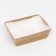 A container with a transparent lid, craft, 0.4 l, 14.5 x 9.5 x 4, 5 cm