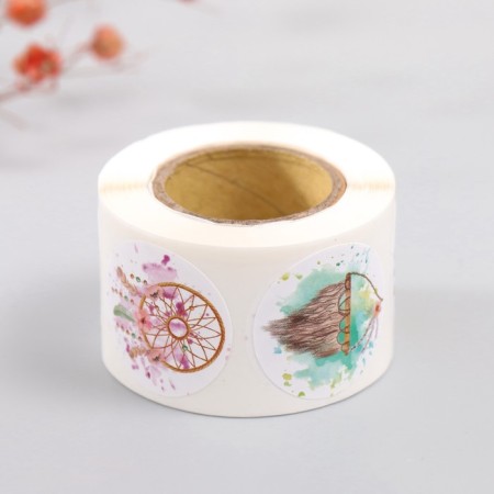 Stick Paper "Dreams of Dreams. Boho" d = 2.5 cm 252 pcs in the roll-4