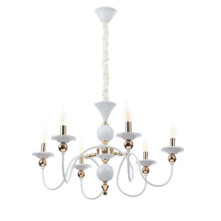 Milano chandelier 6he14 40W white-gold 68x68x79 cm-3
