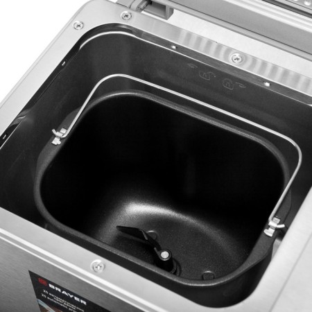 BRYER 2702BR, 600 watts, 25 programs, up to 0.9 kg, choice of crust color, silver-2