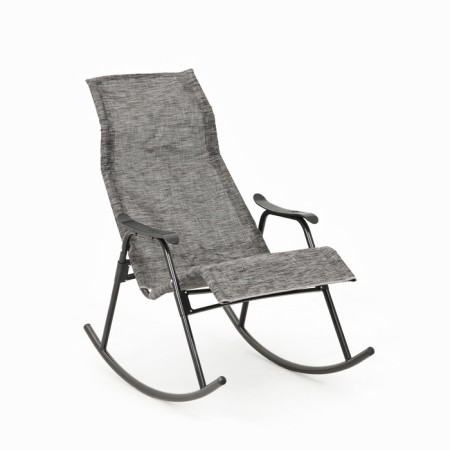 Skachaka chair "Naroch", 110 x 62 x 94 cm, black frame, gray seat
