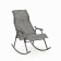 Skachaka chair "Naroch", 110 x 62 x 94 cm, black frame, gray seat
