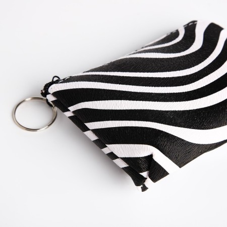 Women's wallet with lightning, black/white color-4