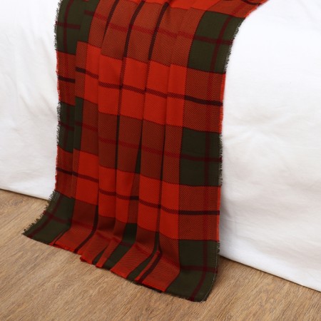 Rio Plaid 150x200cm, Red, 180g/m, HL 25%, acrylic 75%