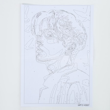 Picture on numbers with the subframe "Korean boy", 20 x 30 cm-5