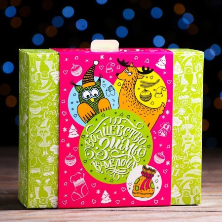 Gift box "New Year's Potorri", 18.5 x 16 x 5.8 cm