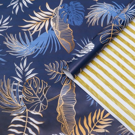 Paper packaging glossy bilateral "tropics", 100 x 70 cm