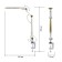 NLED-496-12W-G desktop lamp on a gold string