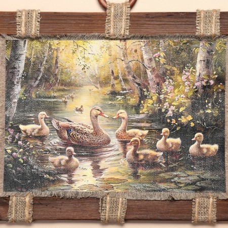 Souvenir Scroll "Family Ducks"-2