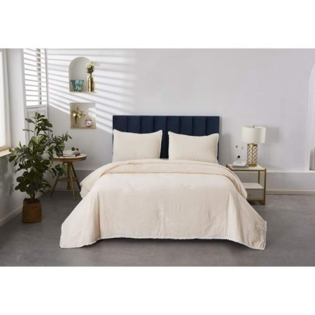 A set with a bedspread "Naomi", size 230x250 cm, 50x70 cm - 2 pcs, color cream