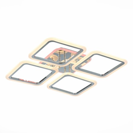 Ceiling lamp EVOLED. Sle200412-04. QUTRO. 1x112 W, LED, 3000-6000K, 8064 LM, 55x55x7.5 cm, chromium color-2