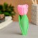 Figure soap "Tulip on the leg" Pink, 90g
