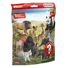 Набор фигурок Konik «Дикие животные», 3 шт, МИКС