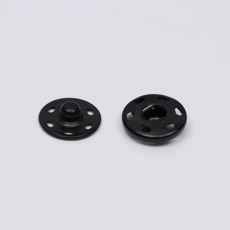 The buttons are sewing, d = 16 mm, 20 pcs, the color is black-1