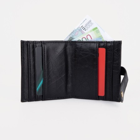 Wallet on the button, the color is black-4