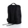 Male backpack on a zipper, 2 external pockets, with USB, black color