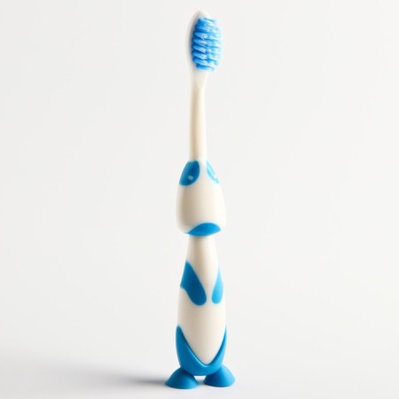 Baby toothbrush on a suction cup (nylon), color mix