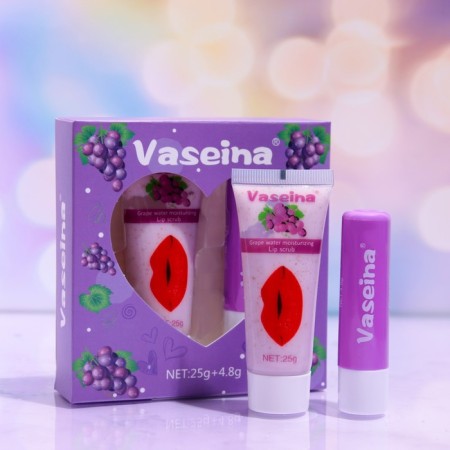 Lip Set "Grapes": Balm and Scrub
