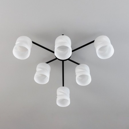 Citilux ceiling chandelier "NILS" CL132165, 6x60W, E27, Black Color Black-13