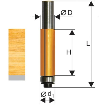 Clesteric Encor 10524, straight, on wood, d = 12 mm, 12.7 x 38 mm-3