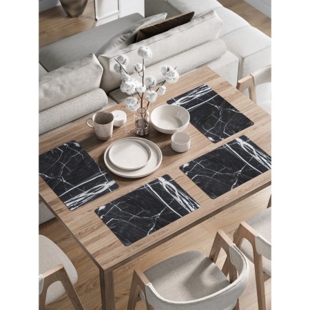 A set of napkins for setting the table “Steps on marble”, rectangular, rounded edges, size 30x46 cm, 4 pcs