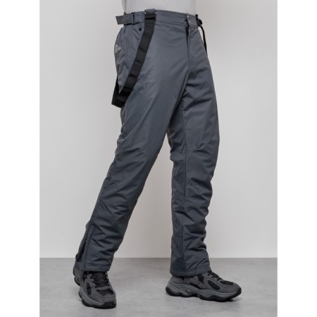 Semi-combinezone ski insulated male winter, size 48, dark gray color-10