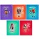 A notebook of 60 sheets, in a cage, on the bracket, fashion Creative, cover coated cardboard, glossy lamination, mix