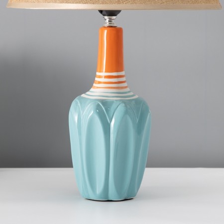 Hand lamp with lampshade Risalux "Azzuro", E27, 40 W, 30 × 30 × 45 cm-5