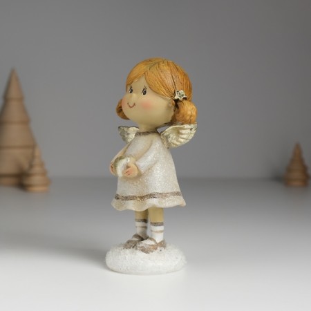 Polystone souvenir "Angel with tails, in a gray dress" Mix 6.5x4.5x12 cm-3
