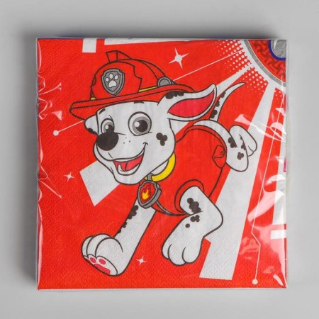Paper napkins "Puppy Patrol", set 20 pcs, 33x33 cm, mix-2