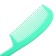 A set of combs with a rattle "Baby", 2 pcs., Biryuzovaya color, Mix drawing