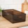 Optima, 11.5 l lid container for storage, 24.2 × 45 × 12.9 cm, brown color