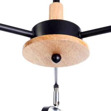 Biraso chandelier 3x60W E27 Black-Serebly 58x58x40 cm-6