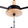 Biraso chandelier 3x60W E27 Black-Serebly 58x58x40 cm