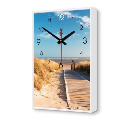Carty clock, interior "beach", 57 x 35 x 4 cm, silent