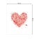 The tablecloth "Air Heart", rectangular, Saten, size 120x145 cm