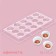 Konfinetta chocolate form "hemisphere", 28 × 14 cm, 15 cells, color transparent