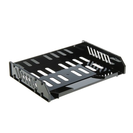 A set of horizontal boots for paper with wide loading "City", 3 pieces, on metal rods, black-1