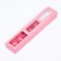 Box for 5 sweets with a shell, with a window, with thin dividers, pink 20x5x3.3 cm