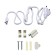 LED LED LED, 10 W, 560 mm, IP40, 220V, full spectator, with an off, transparent