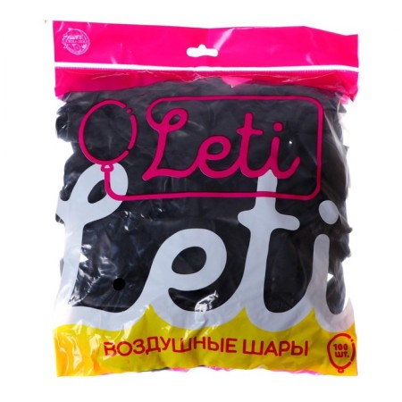 Latex ball 10 ", pastel, set 100 pcs., Black color-2