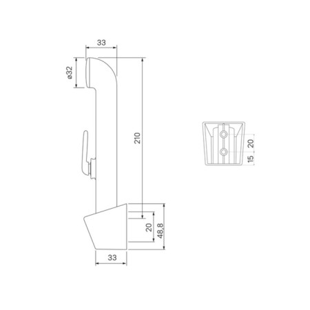 Shower set IDDIS 0201F15I20, hygienic-3