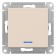 Switch Se Atlasdesign, 10 a, 1 key, IP20, hidden, backlight, beige, Atn000213