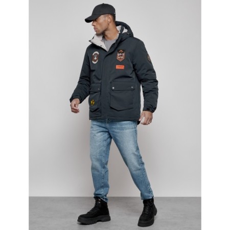 Male Winter jacket, size 54, dark blue color-1