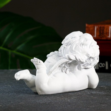 Figure "Thoughtful Angel" White, 17x9.5x10cm-2