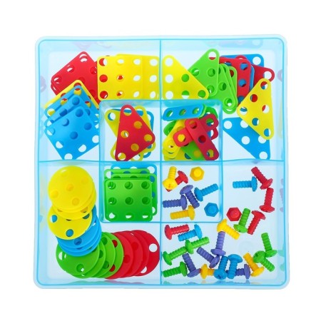 Constructor "Bolt Mosaic: Transport", with a screwdriver and base, 96 parts-7