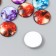 Decor (cabochon) for creativity glass "Cosmos" mix d = 2.5 cm