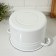 Cylindrical pan, 8 l, induction, white color