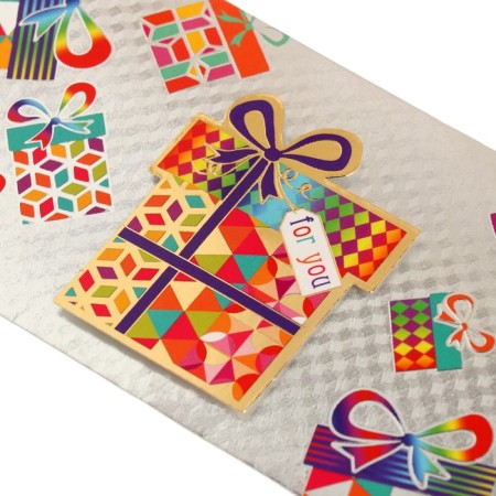 Envenue for money "for you!" embossing, gift, 16.5x8.5 cm-2
